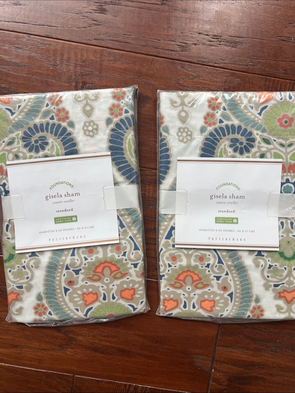 SET OF 2 POTTERY BARN Gisela Standard Sham